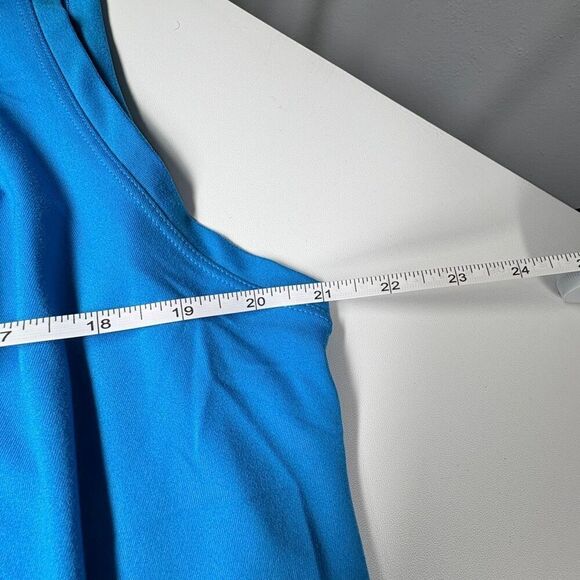 Bright Blue Sleeveless Tank Top Lightweight Activewear, plus size, NWOT - Picture 6 of 7